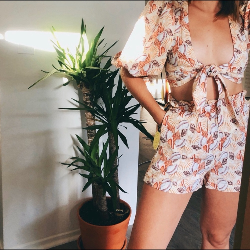 NWT Urban Oufitters Matching Two-Piece Cropped Set